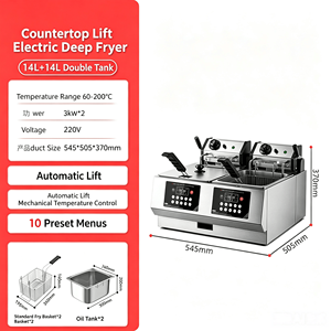 Friteuse électrique avec filtration d'huile, friteuse commerciale en acier inoxydable pour une durée <span class=keywords><strong>de</strong></span> vie prolongée <span class=keywords><strong>de</strong></span> l'huile - Product Image 4