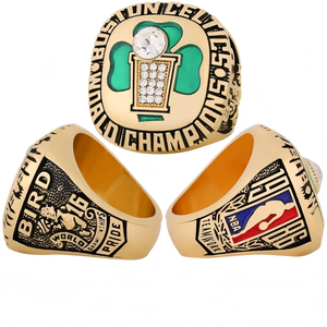 Bague de championnat de basket-ball des <span class=keywords><strong>Boston</strong></span> <span class=keywords><strong>Celtics</strong></span> 1986, vente en gros directe d'usine transfrontalière, bagues de champions personnalisées en stock - Product Image 1