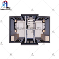 Maison conteneur préfabriquée extensible de 30 pieds, mobile et pliable, 2, 3 ou 4 chambres avec salle de bain et cuisine