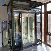 Ascenseur à traction MRL / Ascenseur résidentiel en acier inoxydable pour 8 personnes / Ascenseur électrique domestique pour hôtel
