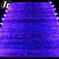 Textiles de Fibra Óptica LED Luminosos para Gorras y Mascarillas, Tela de Fibra Óptica