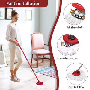 Paquete de 2 Repuestos de Cabezal de Mopa O-Cedar EasyWring Sellados al Vacío, Almohadillas de Repuesto de Microfibra Premium para Mopa Giratoria para una Limpieza Profunda - Product Image 6