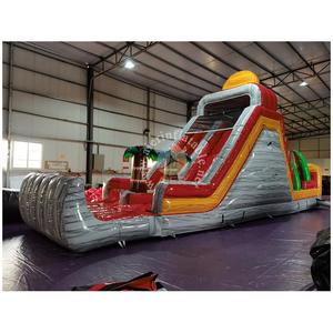 <span class=keywords><strong>Parcours</strong></span> d'obstacles gonflable commercial sécurisé, thème marbre tropical, pour enfants et adultes - Product Image 6