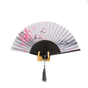 Abanico <span class=keywords><strong>de</strong></span> Danza Elegante <span class=keywords><strong>de</strong></span> 21 cm para Mujer, <span class=keywords><strong>de</strong></span> Tela y Bambú <span class=keywords><strong>de</strong></span> una Sola Cara, Estilo Cheongsam, para Fotografía y Decoración del Año Nuevo Chino - Product Image 5