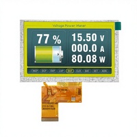 Pantalla TFT LCM IPS de 5 Pulgadas con Amplio Rango de Temperatura, St7262 RGB de 24 Bits, Alto Brillo, Módulo 800x480, 12 LED Blancos de Retroiluminación, CTP RTP