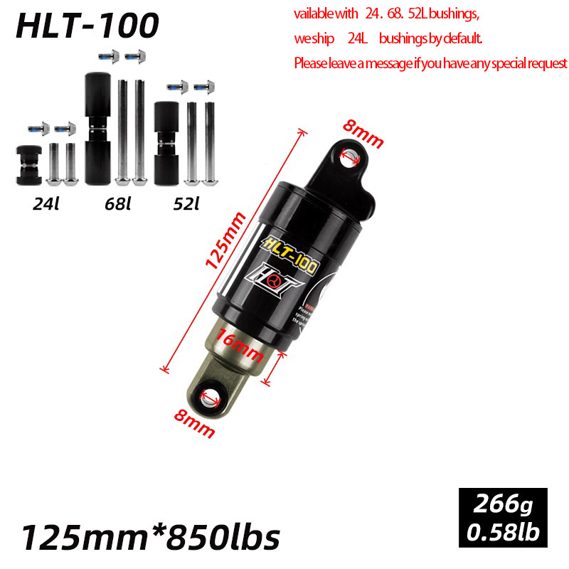 125 mm * 850 lb - Noir
