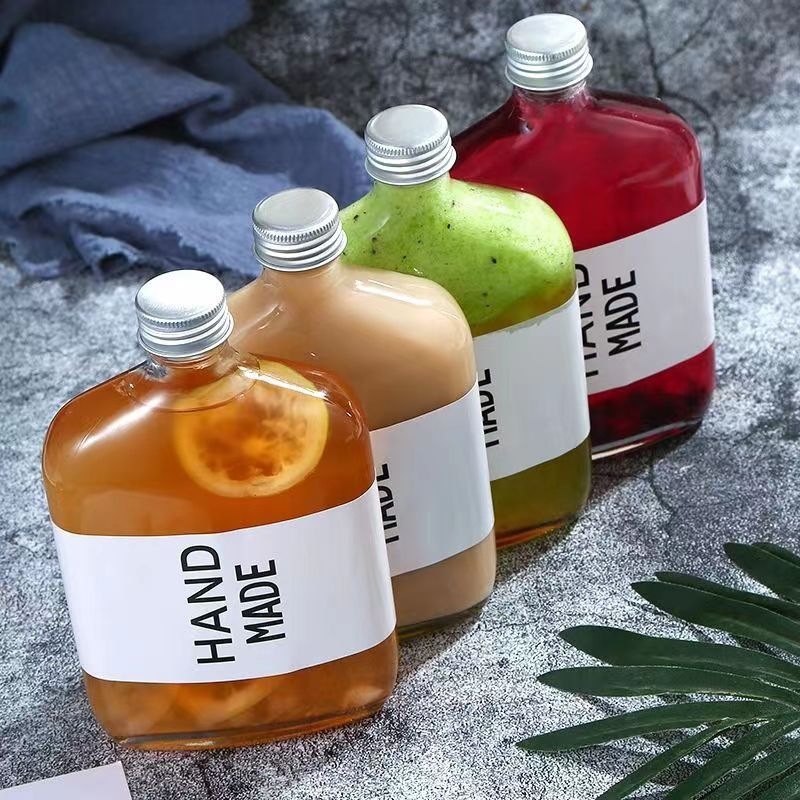 300ml Glass Milk Bottles Glassware Storage Jar