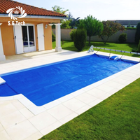Couronne d'eau Fabricant de couverture de piscine de sécurité personnalisée Couverture de piscine à bulles en PE Léger Irrégulier Personnalisé Adulte et Enfant Disponible