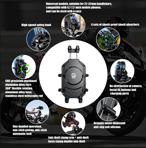 Supporto per Telefono da Moto Kewig Eco-friendly a Forma di Polpo, Antiurto, Antiscivolo, Flessibile, Antifurto, Accessori per Moto - Product Image 5