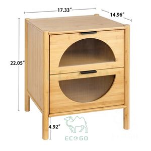 Arialynn <b>Nightstand</b>: Handcrafted From Premium Solid Wood - Product Image 3