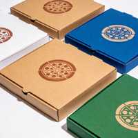 Boîtes à pizza octogonales jetables personnalisables pour usage commercial, 6 pouces et 8 pouces, en carton blanc, impression offset