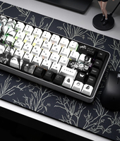 Wholesale Custom 129 Keys Cherry Profile Side Engraved Translucent Keycaps PBT Heat Sublimated Mechanical Keyboard Keycap