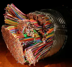 Kabel telepon kabel kode warna kabel bawah tanah harga pabrik 1000 pasang kabel telepon pasangan terpilin