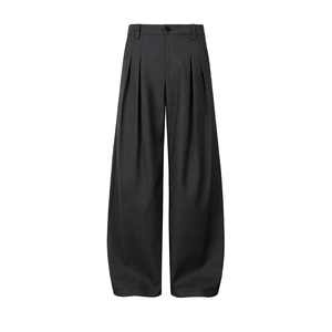 Noir hommes coton jambe large Cargo salopette <span class=keywords><strong>pantalon</strong></span> coupe ample Multi poches élégant respirant coupe-vent taille moyenne automne fermetures à glissière - Product Image 2