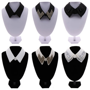 Moda cuello diseño suéter decoración hecho a mano desmontable mujeres cuello falso - Product Image 3