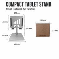 Support de tablette de bureau réglable à 360° en alliage d'aluminium de qualité supérieure, support de tablette portable pliable pour bureau, studio, vente en gros, OEM, en vrac