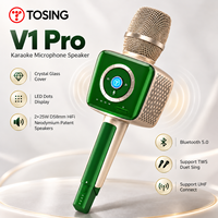 TOSING V1 Pro Kabelloses Karaoke-Mikrofon mit Bluetooth und TWS Duet Singing für Hauspartys und Unterhaltung