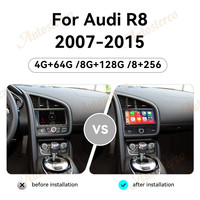 Autoestéreo Android 13 con GPS y CD para Audi R8 2007-2015, Carplay, Navegación, Reproductor Multimedia, Grabadora