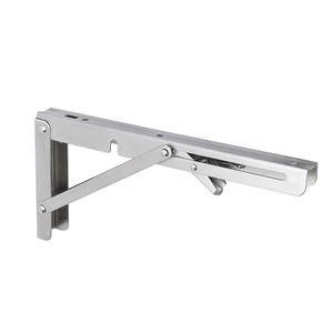 Braket rak gantung lipat baja tahan karat meja bangku DIY - Product Image 6