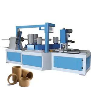 Automatic spiral cardboard paper tube core making machine winding machine