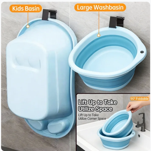 Étagère de rangement et support mural sans perçage en acier inoxydable Laixing pour lavabo de salle de bain <span class=keywords><strong>avec</strong></span> crochets - Product Image 2