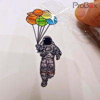 Autocollants de transfert UV 3D personnalisés avec logo, imperméables, adhésifs permanents, étiquettes de transfert en vinyle DTF pour l'étiquetage et l'emballage des produits