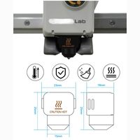 Couvre-chaussettes en silicone A1, compatibles avec les imprimantes 3D Bambulab A1 / A1 Mini, résistantes aux hautes températures de 300°C, accessoires de remplacement pour le hotend