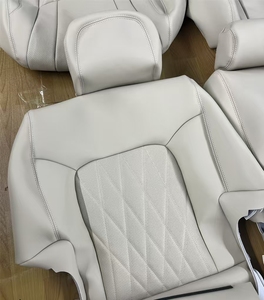 <span class=keywords><strong>Coprisedili</strong></span> Premium in Pelle Originale con Motivo a Rete Diamantata <span class=keywords><strong>per</strong></span> Toyota Land Cruiser 200 2016 DOS - Product Image 4