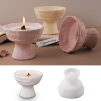 Moule en silicone Gobelet Early Riser pour résine, plâtre, ciment, porte-bougie, décoration intérieure DIY, fournitures d'artisanat fait main, rangement
