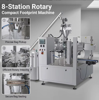 Machine automatique verticale pour l'emballage de poudre, le remplissage de sachets de curry, de café, de piment, de protéines et de sucre, et le conditionnement de sachets de lavage, à haute efficacité