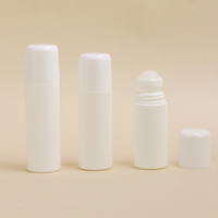 Conteneurs cylindriques en plastique personnalisés Cosmétiques 100 ml Bouteille de déodorant en plastique pp à bille pour emballage de 30 ml