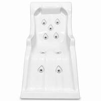 Lit de relaxation de luxe en acrylique pour piscine d'hydrothérapie avec 9 jets de massage réglables, fauteuil spa corps entier, résistant à la corrosion