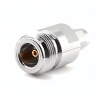 Adaptador ZCOM N(F)-SMA(M) de N Hembra a SMA Macho, Bajo VSWR, Baja Pérdida de Inserción, Conector Coaxial RF de CC-18GHz para Señales de Microondas