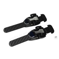 Kit complet 100mm 120mm avec boucle, sangle et vis de fixation, facile à installer, pour patins à roues alignées