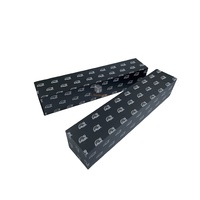 Caja de Cartón Rígida Larga Personalizada para Paraguas, Color Negro Mate, con Recubrimiento UV, Relieve y Forro de Esponja, para Regalos y Manualidades