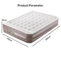 Lit gonflable portable double Offre Spéciale avec pompe intégrée-Matelas gonflable pliable en PVC pour le camping, la maison et les invités