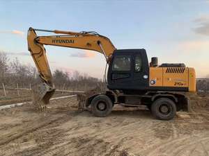 เครื่องขุดยางรถฮุนได210 210-7 21Ton HY210W-7 4ล้ออุปกรณ์ก่อสร้างแบบดั้งเดิม - Product Image 5