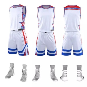 Personnaliser des uniformes de basket-ball brodés sur mesure pour les enfants et les hommes, uniformes bleu ciel - Product Image 2
