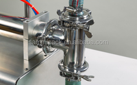 Machine de remplissage semi-automatique pneumatique à piston pour sauces et liquides visqueux, capacité 50-500 ml