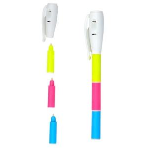 Nouveaux marqueurs magiques à lumière UV créatifs, 3 couleurs d'encre disparaissante, messages secrets invisibles, stylo magique pour enfants avec lumière UV pour la peinture - Product Image 4