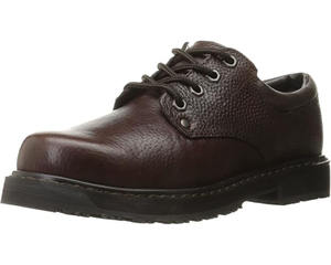 Zapatos DE TRABAJO desechables con cordones de cuero negro para hombre, duraderos y cómodos para uso en fábrica - Product Image 3