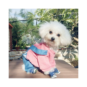 2025 prix de gros chaussures d'hiver imperméables pour chiens avec semelles antidérapantes-<span class=keywords><strong>Protection</strong></span> contre la <span class=keywords><strong>neige</strong></span>/glace pour <span class=keywords><strong>pattes</strong></span> en toile bleue denim - Product Image 6