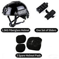 Casque de sécurité en PE FRP noir Coyote Green, 1,5 kg, léger, tactique, par Jianlong