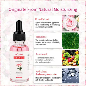 Sérum hydratant à la rose 30 ml, essence hydratante profonde pour le visage, soin de la peau pour femmes - Product Image 4