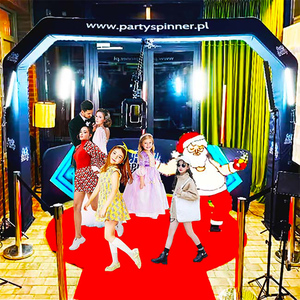 อุปกรณ์จัดงานแต่งงาน360บูธถ่ายรูปเหนือศีรษะจอสีเขียวอุปกรณ์เซลฟี่วิดีโอฟรี - Product Image 4