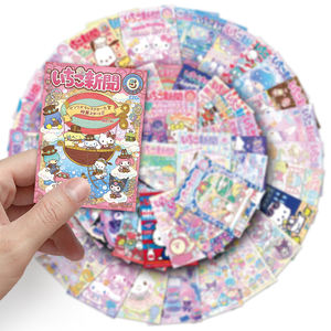 51 pièces haute qualité décoration ordinateur portable tasse à eau <span class=keywords><strong>Manga</strong></span> Kawaii autocollant étiquette vinyle PVC affiche autocollants - Product Image 6