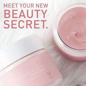 Han Linger, marque privée, surface pour la peau, nettoyage en profondeur, pores plus étroits, masque purifiant à l'argile rose éclaircissant et éclaircissant - Product Image 6