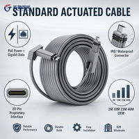 Câble de remplacement Tuochi Starlink V2 CAT5E FTP 24AWG PoE+Données Combo Connecteur 20 broches IP67 2M 10M 23M 46M pour Antenne Rectangulaire Gen2