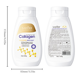 <span class=keywords><strong>Sel</strong></span> de <span class=keywords><strong>bain</strong></span> exfoliant au collagène SADOER, nettoyage en profondeur, lissage de la peau, hydratation, éclaircissement, gommage corporel complet, 430 g - Product Image 5