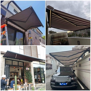 Toldo Retráctil <span class=keywords><strong>de</strong></span> Lujo con Casete Completo, Protección Solar, Resistente al Viento y Anti-UV <span class=keywords><strong>para</strong></span> Patio Exterior, Hogar y Hotel - Product Image 6